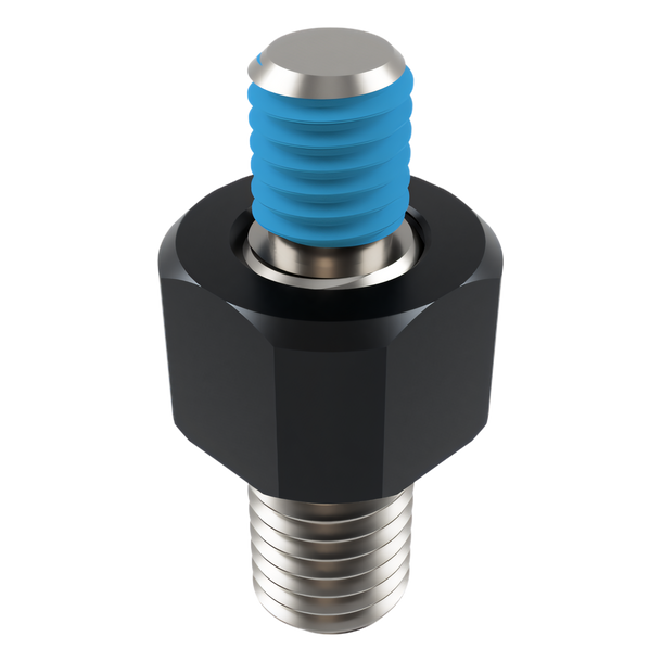 Spiegeladapter Highsider PRO M10x1,5 auf M8, Aluminium schwarz matt, 1 Stück