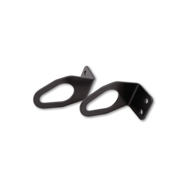 Blinkeradapter Highsider PRO, Stahl schwarz, 2 Stück für Kennzeichenhalter