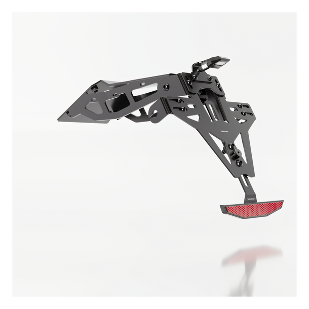 Kennzeichenhalter Highsider PRO, Stahl schwarz mit Zulassung