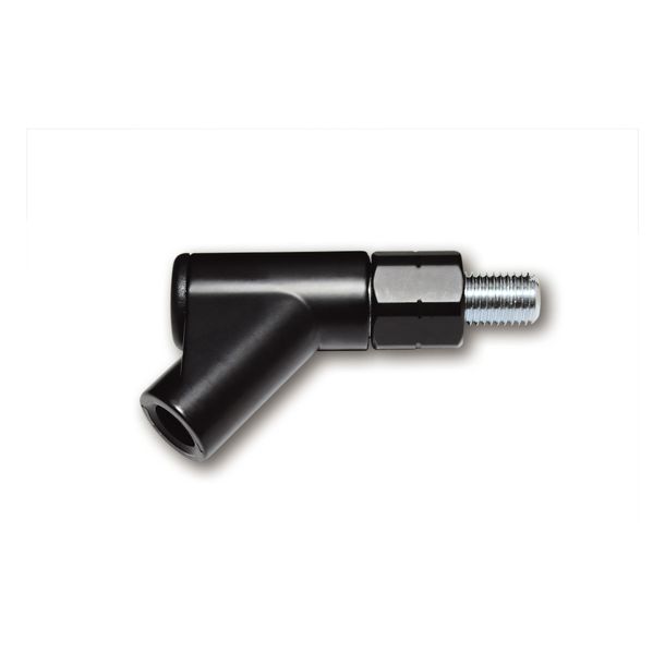 Spiegeladapter Highsider SMART M10x1,25, Linksgewinde, Stahl schwarz, 1 Stück