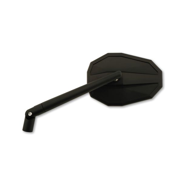 Verkleidungsspiegel Highsider SMART Straight mit Zulassung, Aluminium schwarz, links, rechts, 1 Stück