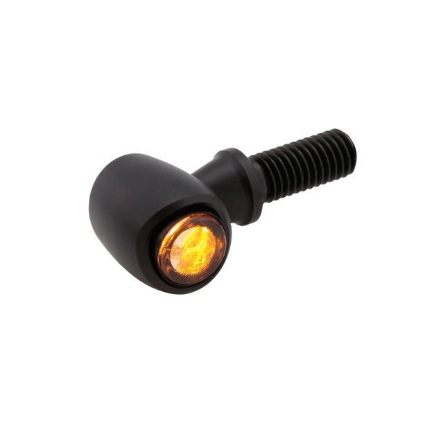 Blinker Highsider PRO Nova LED mit Zulassung, Aluminium schwarz, getönt 13,5V, vorne hinten, 2 Stück