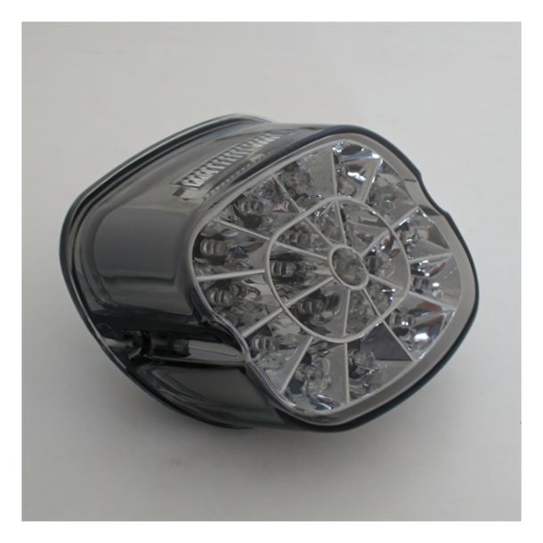 Rücklicht Highsider SMART LED mit Zulassung, schwarz, 1 Stück für Harley-Davidson FLS 1584 Softail, FXSTS 1450 Softail Springer, Softail 1450 Deuce EFI FXSTDI, FLSTF 1584 Fat Boy, FLSTC 1340 Fat Boy Bj. 1990 - 2014