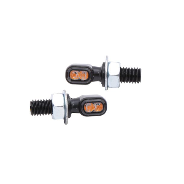 Blinker Highsider SMART Vision-TS LED mit Zulassung, schwarz, getönt 13,5V, vorne hinten, 2 Stück