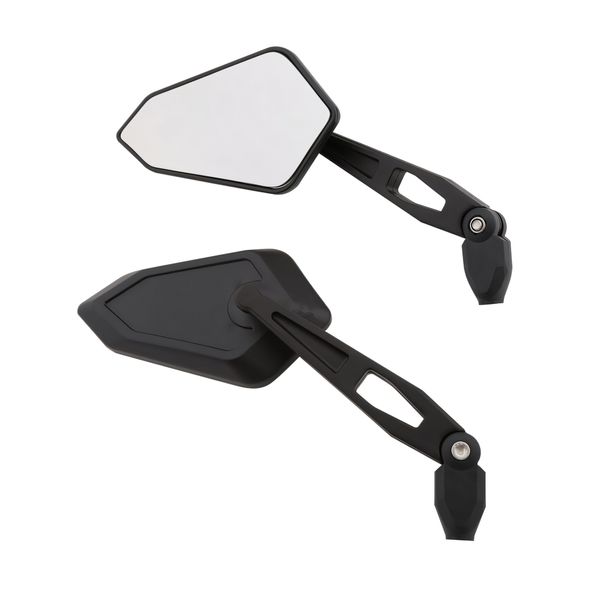 Spiegel Highsider SMART Booster mit Zulassung, schwarz M10 x 1,25 Rechts- und Linksgewinde, links, rechts, 2 Stück