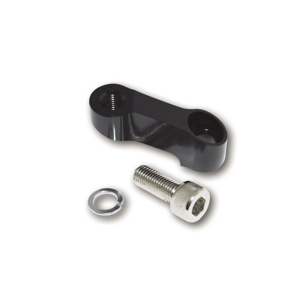Spiegelverlängerung Highsider SMART, Rechtsgewinde, Aluminium schwarz