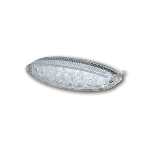 Rücklicht Highsider SMART Number1 LED Mini mit Kennzeichenbeleuchtung mit Zulassung, klar, 1 Stück
