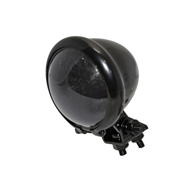 Rücklicht Highsider SMART Bates Style LED mit Zulassung, Stahl schwarz, getönt, hinten, 1 Stück