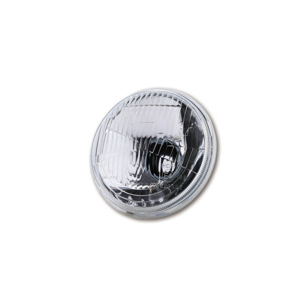 Scheinwerfereinsatz Highsider SMART 5 3/4 Zoll H4 geprägtes Glas, Standlicht mit Zulassung, klar, vorne, 1 Stück