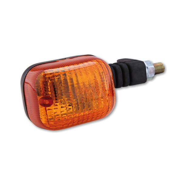 Blinker Highsider SMART Duc-Style Glühlampen mit Zulassung, schwarz, orange 12V, vorne links, hinten rechts, 1 Stück
