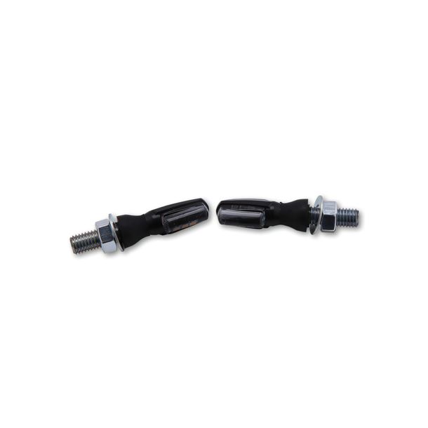 Blinker Highsider SMART Spark LED Positionslicht 2in1 mit Zulassung, schwarz, getönt 13,5V, vorne, 2 Stück