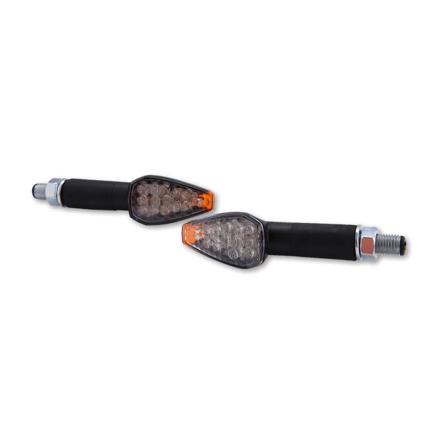 Blinker Highsider SMART Peak LED mit Zulassung, schwarz, klar 13,5V, vorne hinten, 2 Stück