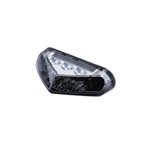 Rücklicht Highsider SMART LED mit Zulassung, schwarz, getönt, hinten, 1 Stück