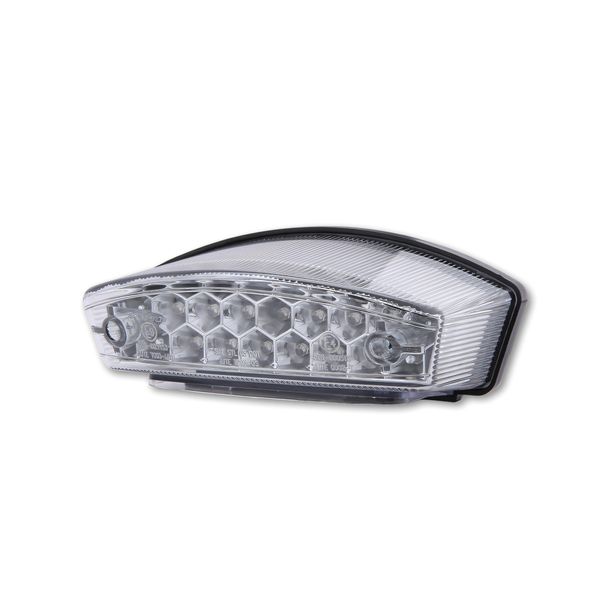 Rücklicht Highsider SMART Monster LED mit Zulassung, schwarz, klar, hinten, 1 Stück