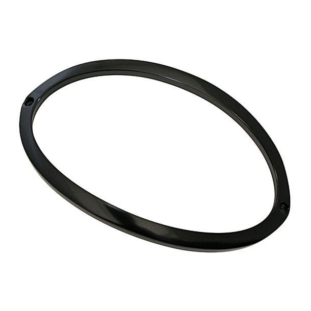 Scheinwerferrahmen Highsider PRO, Aluminium schwarz, 1 Stück für Iowa Scheinwerfer