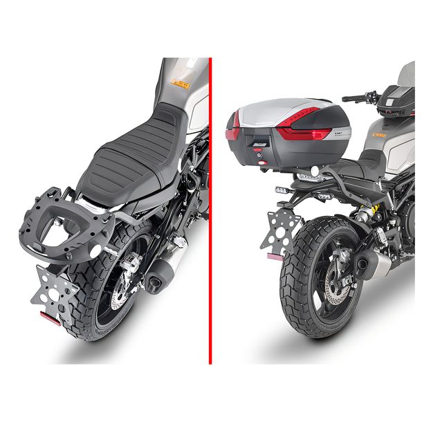 Topcase-Träger GiVi für Monokey® / Monolock® Koffer Max Zuladung 10 kg / 3 kg für Benelli Leoncino 800 Bj. 2022-2026