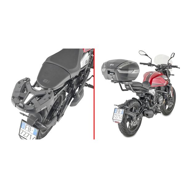 Topcase-Träger GiVi für Monokey® / Monolock® Koffer Max Zuladung 10 kg / 3 kg für Moto Morini Seiemmezzo STR 650, Seiemmezzo SCR 650