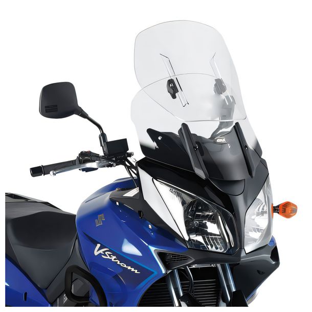 Větrolam GiVi Airflow transparentní 530-650x440mm s homologací pro Kawasaki KVL 1000, Suzuki DL 650 V-Strom, DL 1000 V-Strom