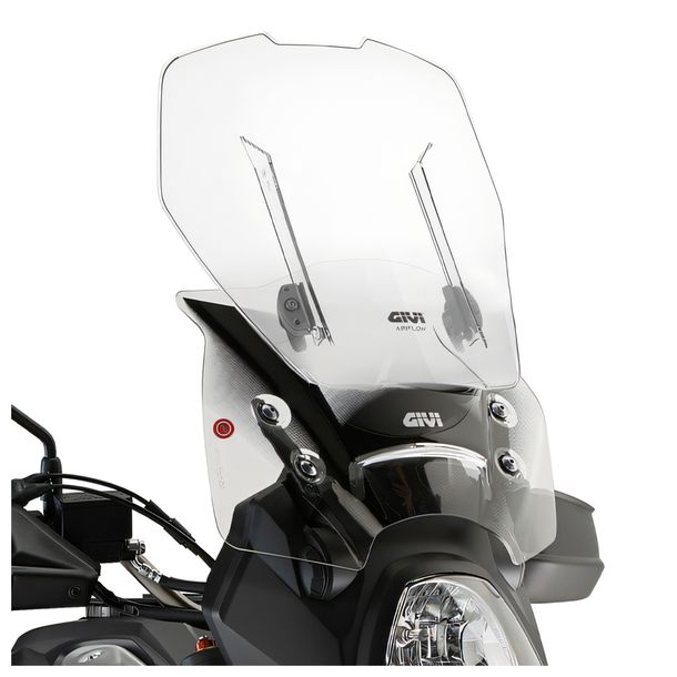 Windschild GiVi Airflow transparent 380-500x410mm mit Zulassung mit Montagekit für Suzuki DL 1000 V-Strom Bj. 2014-2019