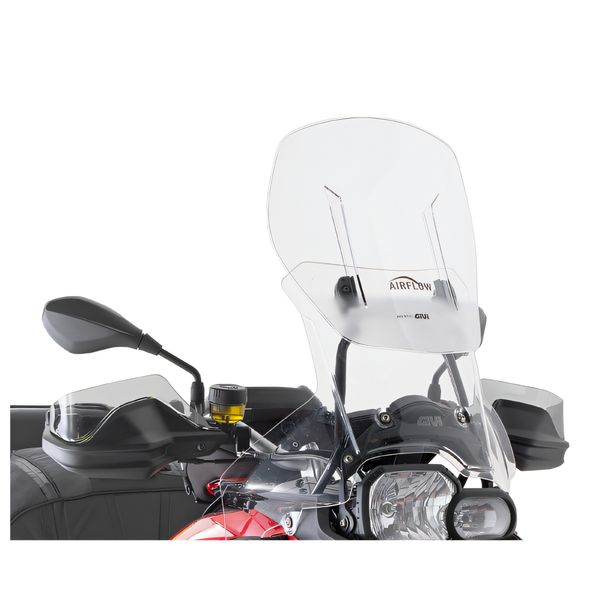 Windschild GiVi Airflow transparent 420-540x560mm mit Zulassung für BMW F 800 GS Adventure Bj. 2013-2018