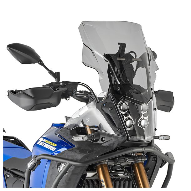 Windschild GiVi getönt 379x430mm mit Zulassung für Yamaha Ténéré 700 World Raid Bj. 2022-2025