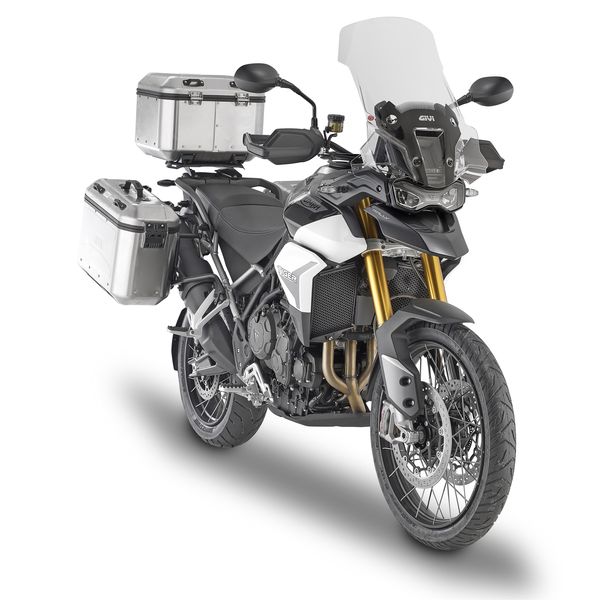 Windschild GiVi transparent 590x480mm mit Zulassung für Triumph Tiger 900 Rally Bj. 2020-2023
