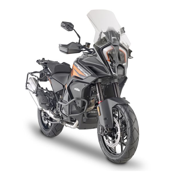 vysoké windscreen GiVi transparentní 340x470mm s homologací pro KTM 1290 Super Adventure R od r. v. 2021, 1290 Super Adventure S od r. v. 2022
