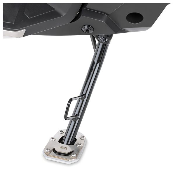 Fuß-Verbreiterung GiVi aus Aluminium und Edelstahl für Original Seitenständer für Honda Forza 750 Bj. 2021-2024, X-ADV 750 Bj. 2021-2026