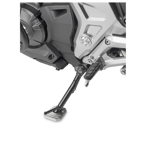 Fuß-Verbreiterung GiVi aus Aluminium und Edelstahl für Original-Seitenständer für Honda NC750X Bj. 2021-2026