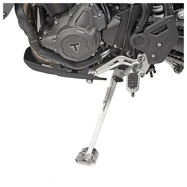 Fuß-Verbreiterung GiVi aus Aluminium und Edelstahl für Original-Seitenständer für Triumph Tiger 900 / Rally Bj. 2020-2026