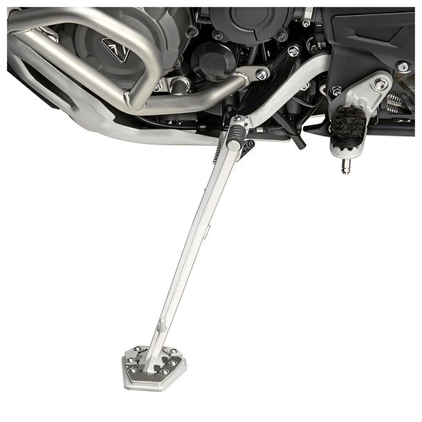 Fuß-Verbreiterung GiVi aus Aluminium und Edelstahl für Original-Seitenständer für Triumph Tiger 1200 Rally Explorer Bj. 2022-2026