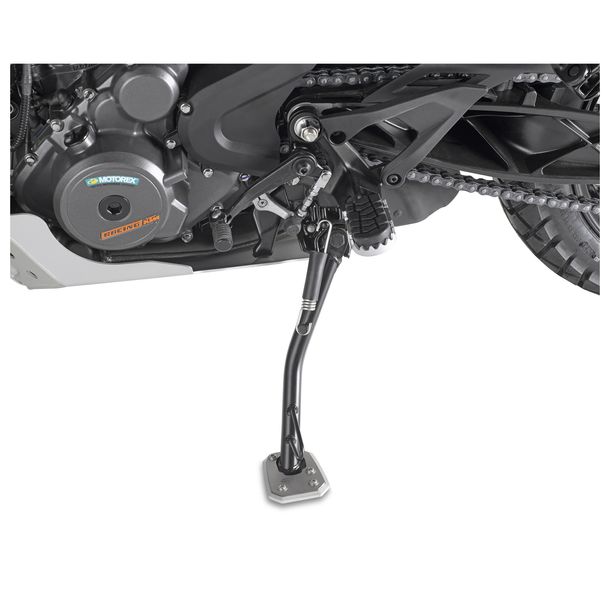 Fuß-Verbreiterung GiVi aus Aluminium und Edelstahl für Original-Seitenständer für KTM 390 Adventure Bj. 2020-2024