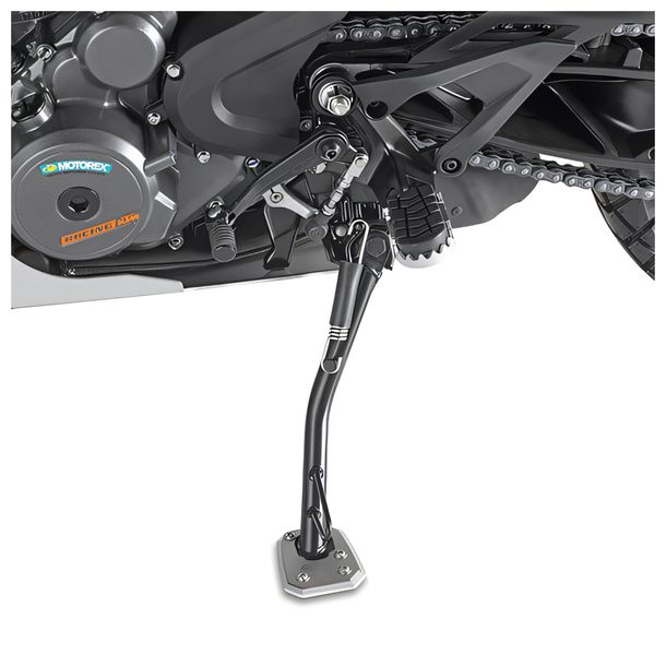 Fuß-Verbreiterung GiVi aus Aluminium und Edelstahl für Original-Seitenständer für KTM / Husqvarna verschiedene Modelle