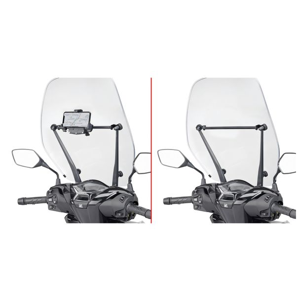 Popříčka držáku navigace GiVi pro S902A / S920M pro Honda SH 125-150 r. v. 2020-2026, SH 350 r. v. 2021-2026