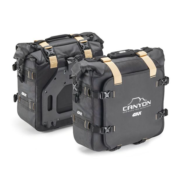 Boční brašna GiVi Canyon GRT720 Monokey® 25 litrů 400x400x170mm max. nosnost 5 kg na brašnu pro boční trubkové nosiče PL___ / PLR___ / PLO___MK /