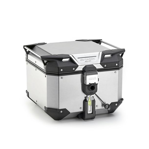 Topcase GiVi Trekker Outback Evo Smart 42 Monokey® Aluminium natur 42 Liter 325x440x456mm Max Zuladung 10 kg Smart Security Lock wasserabweisend