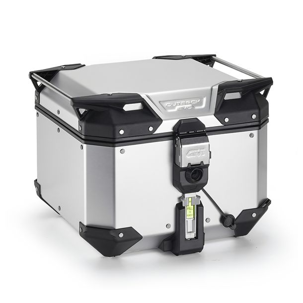 Topcase GiVi Trekker Outback Evo 42 Monokey® Aluminium eloxiert 42 Liter 325x440x456mm Max Zuladung 10 kg Smart Security Lock wasserabweisend