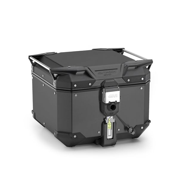 Topcase GiVi Trekker Outback Evo Smart 42 Monokey® Aluminium schwarz 42 Liter 325x440x456mm Max Zuladung 10 kg Smart Security Lock wasserabweisend