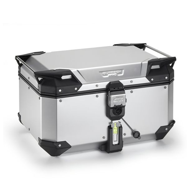 Topcase GiVi Trekker Outback Evo 58 Monokey® Aluminium eloxiert 58 Liter 325x586x456mm Max Zuladung 10 kg Smart Security Lock wasserabweisend