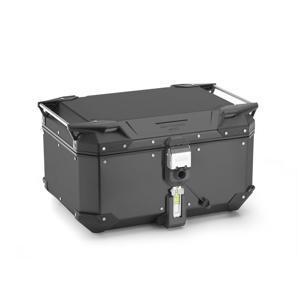 Topcase GiVi Trekker Outback Evo 58 Monokey® Aluminium schwarz 58 Liter 325x586x456mm Max Zuladung 10 kg Smart Security Lock wasserabweisend