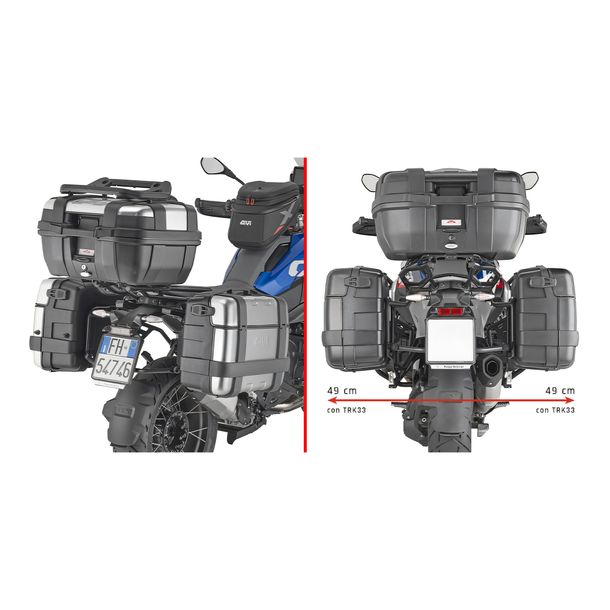 Seitenkoffer-Träger GiVi One-Fit Monokey® Ø 18mm Max Zuladung 10 kg für BMW R 1300 GS Bj. 2024-2026
