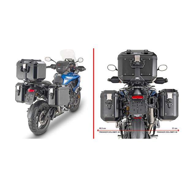 Seitenkoffer-Träger GiVi One-Fit Monokey® Stahl Ø 18mm für Triumph Tiger 1200 GT/GT Pro Bj. 2022-2025