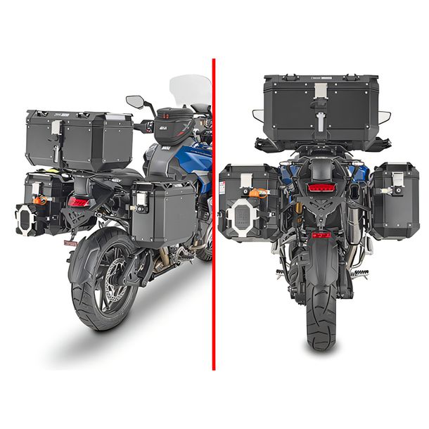 Seitenkoffer-Träger GiVi One-Fit Stahl für Trekker Outback Monokey® Cam-Side-Seitenkoffer für Triumph verschiedene Modelle
