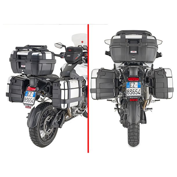 Seitenkoffer-Träger GiVi One-Fit Monokey® Stahl Ø 18mm für Triumph Tiger 1200 GT Explorer Bj. 2022-2026, Tiger 1200 Rally Explorer Bj. 2022-2026