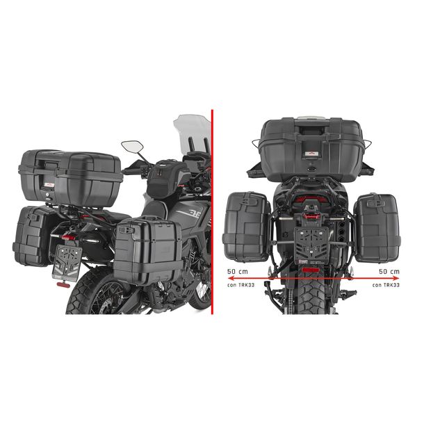 Seitenkoffer-Träger GiVi One-Fit Monokey® Stahl Ø 18mm für Zontes 703F Bj. 2025-2026