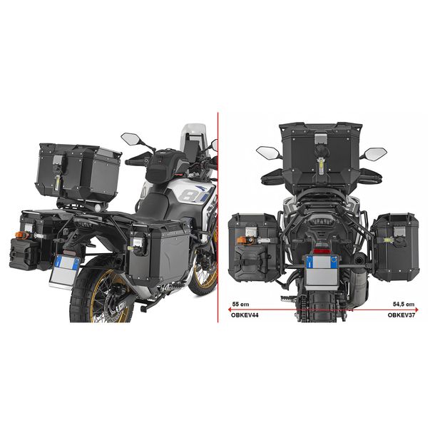 Seitenkoffer-Träger GiVi One-Fit Monokey® Cam-Side Stahl Ø 18mm ohne Platte für Voge Valico 800 Rally Bj. 2025-2026