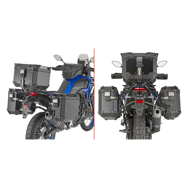 Seitenkoffer-Träger GiVi ohne Platte seitlich versetzt rechts für Monokey® Cam-Side Koffer für Yamaha verschiedene Modelle