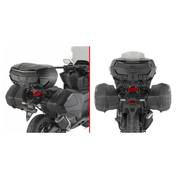 Soportes de maletas laterales GiVi para maletas laterales Monokey® para Honda Forza 750 año 2021-2026