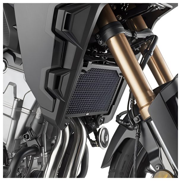 Kühlerschutz GiVi Edelstahl schwarz für Honda CB 500 X Bj. 2019-2023, NX 500 Bj. 2024-2025, NX 500 E-Clutch Bj. 2026