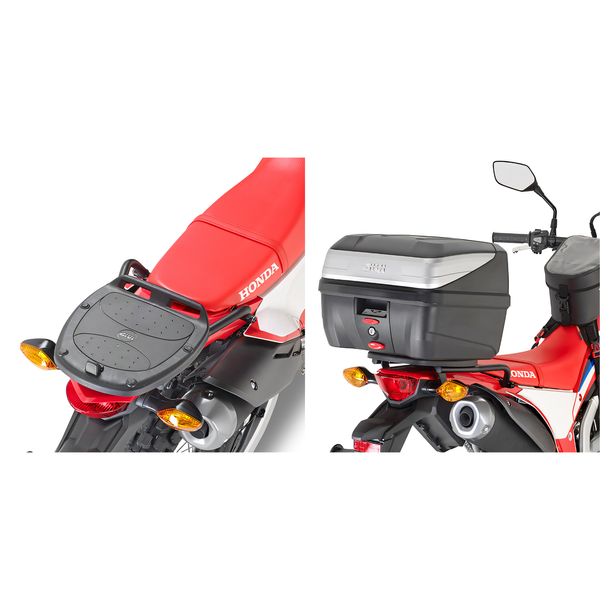 Topcase-Träger GiVi für Monokey® / Monolock® Koffer Max Zuladung 10 kg / 3 kg ohne Platte für Honda CRF 300 L Bj. 2021-2026